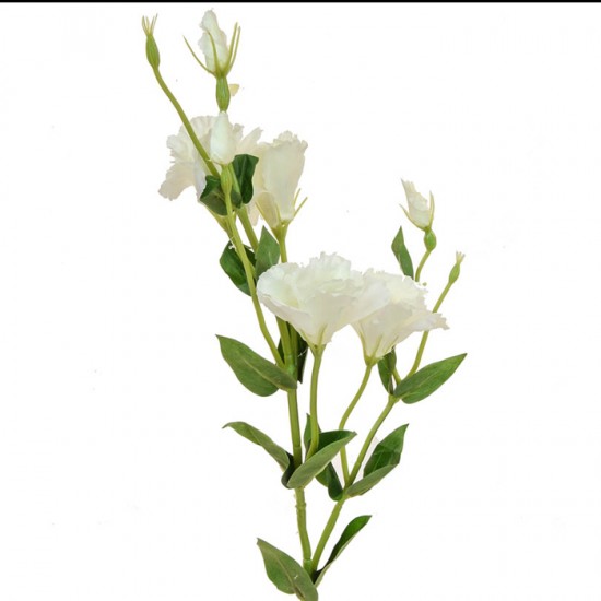 Artificial Lisianthus Eustoma White 80cm Artificial Flowers